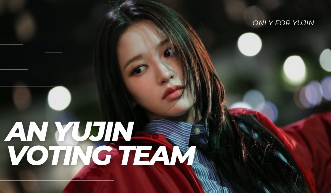 Hello! This is a voting team dedicated for #ANYUJIN 🐾

AYJ VOTING will work on different app and sites that indulges to voting. Yuyus will gain accessible guides, collaborations, and voting goals for #YUJIN 🐾

AYJ VOTING hopes for your support as Team Popo. Thank you!