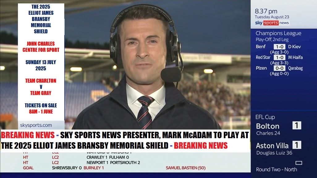 EJBmemcup's tweet photo. Guest players |

Riley Simmonds
(Gymnast)

Mark Mcadam
(Sky Sports News Presenter)

Angus Kinnear
(@LUFC Chief Executive)

Nicky Simmonds
(Ex Accrington, Current England Supporters player and Lionesses Supporters Team Manager) https://t.co/Qzdf2bkxGT