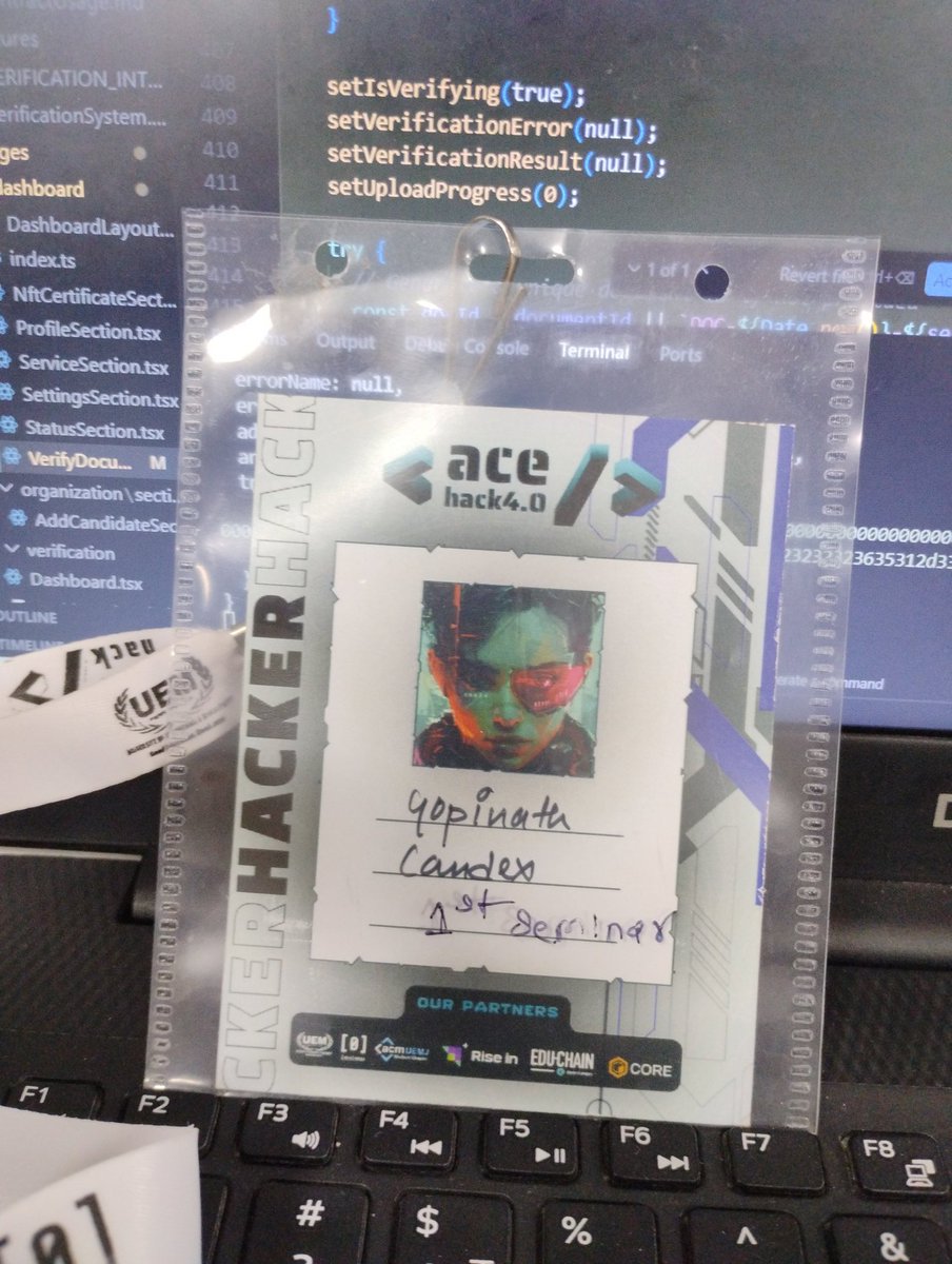 AmanKum61283056's tweet image. &quot;Thrilled to have participated in the 36-hour ACEHack 4.0 Jaipur, organized by UEM! 🚀💻 A journey of innovation, teamwork, and non-stop coding! #acehack4.0 #HackathonExperience #InnovationUnleashed @AceHack_uemj