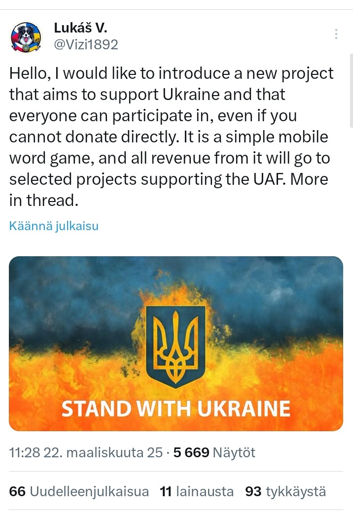 MariaMobserves's tweet photo. #Fundraisers #Nafo #NAFOfellas 
Re-tweet/boost FREE VERIFIED @Vizi1892 game supporting fundraising projects 🇺🇦

For this round fundraising projects 👇have already been selected

In case you want to be involved in the future share the game to make it as productive as possible TY❣️ https://t.co/Bv2vY1yEKQ