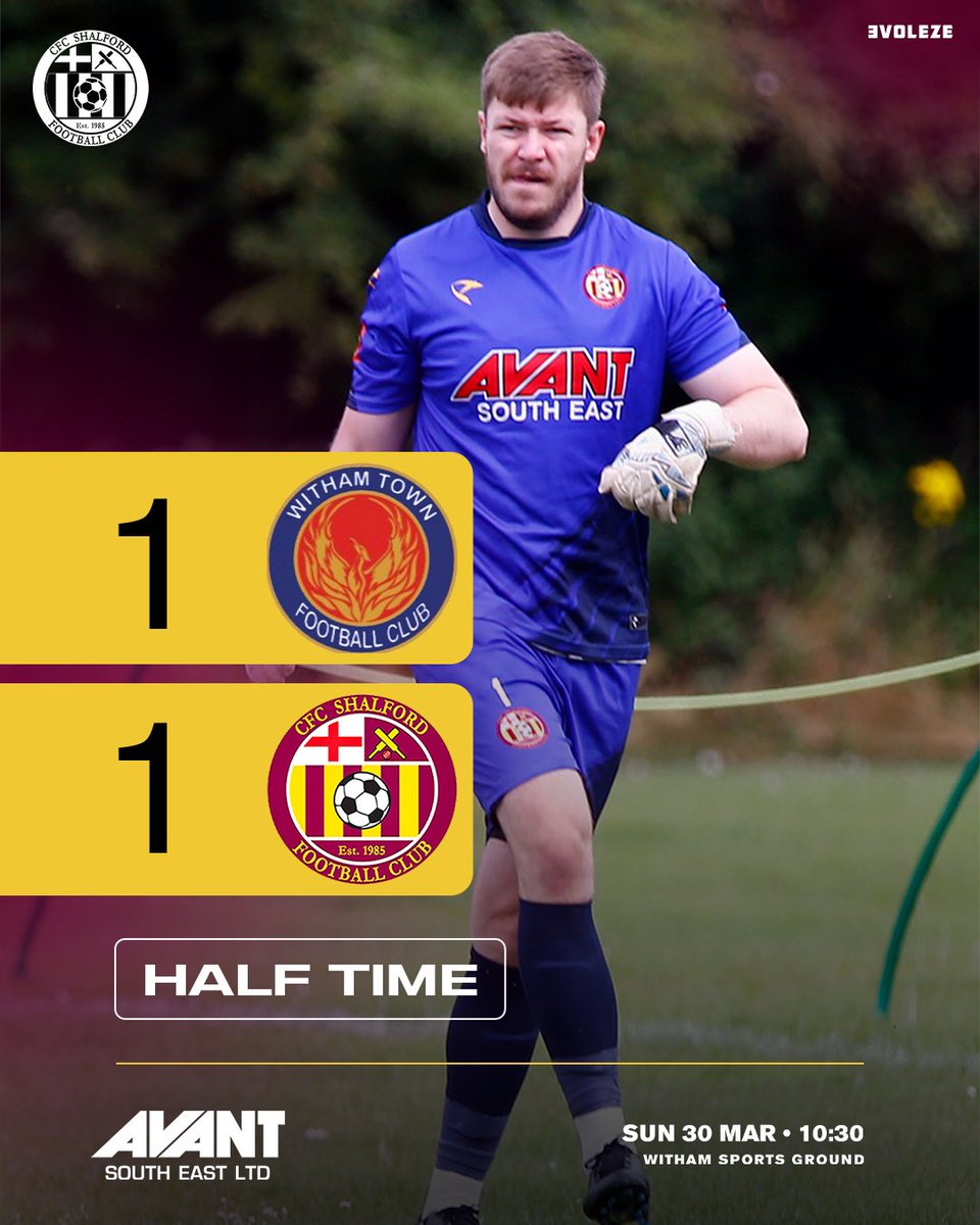 We are level at the break, Ollie Jones with his first goal for the club