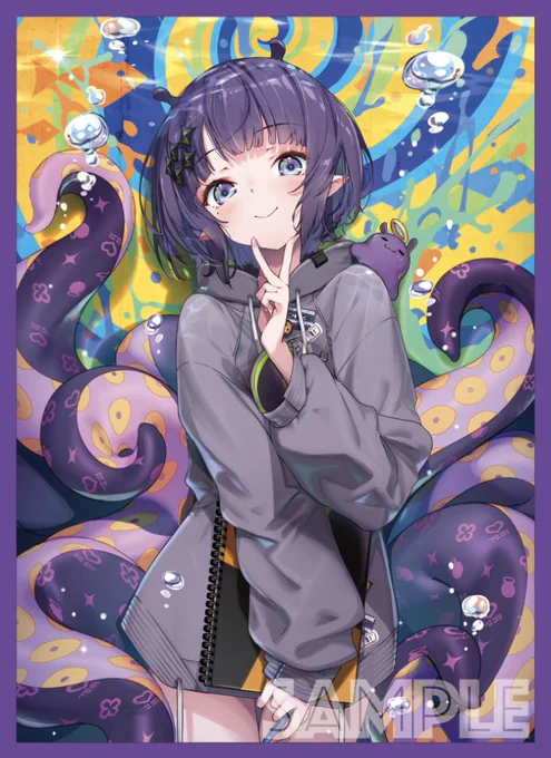 COMIC1☆26/エアコミ1 新作発表④ 一伊那尓栖 の スリーブ(一部が光ってます) や プレイマット になります!   イラストレーターは Hong() 様です。※プレイマットはフルアート版と横版の2種類があります。 