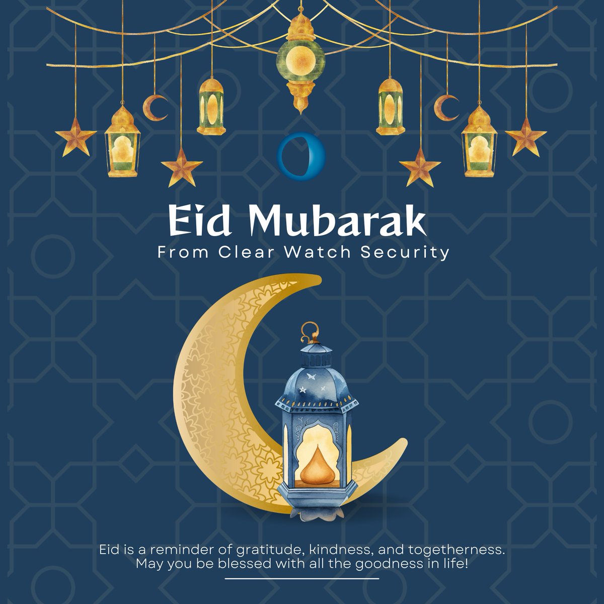 🌙 Eid Mubarak from all of us at Clear Watch Security!

Wishing you peace, happiness, and countless blessings today and always.💛
#EidMubarak #ClearWatchSecurity