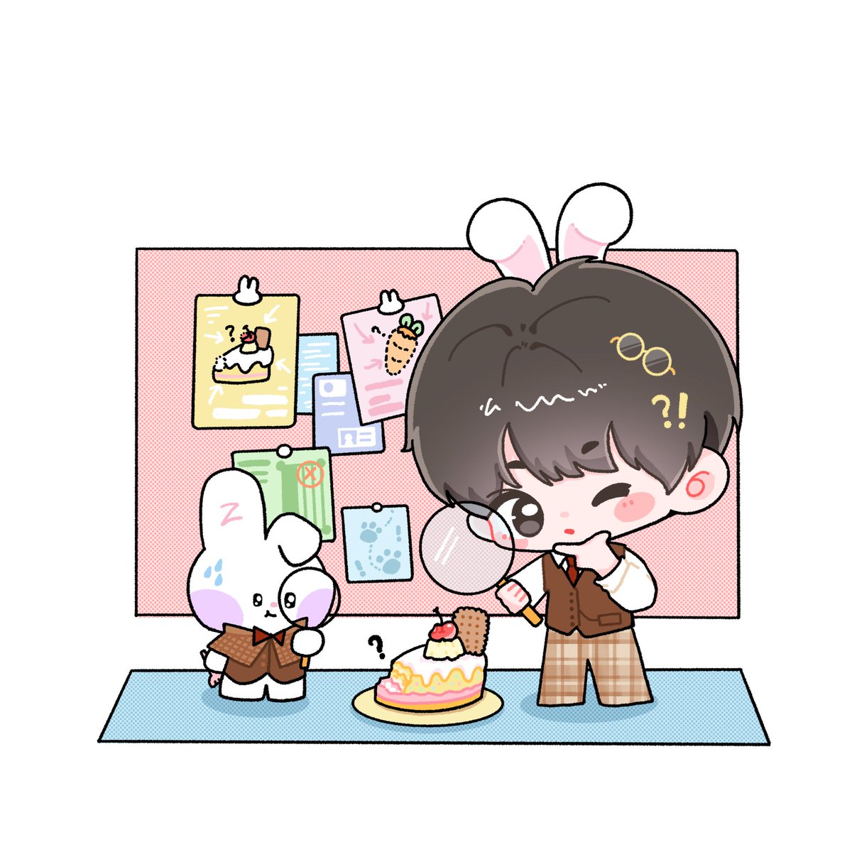 MonetYuJin's tweet photo. 🕵️🔍？
#한유진  #ZEROBASEONE  #ZB1fanart https://t.co/Kpt3Nqy1y9