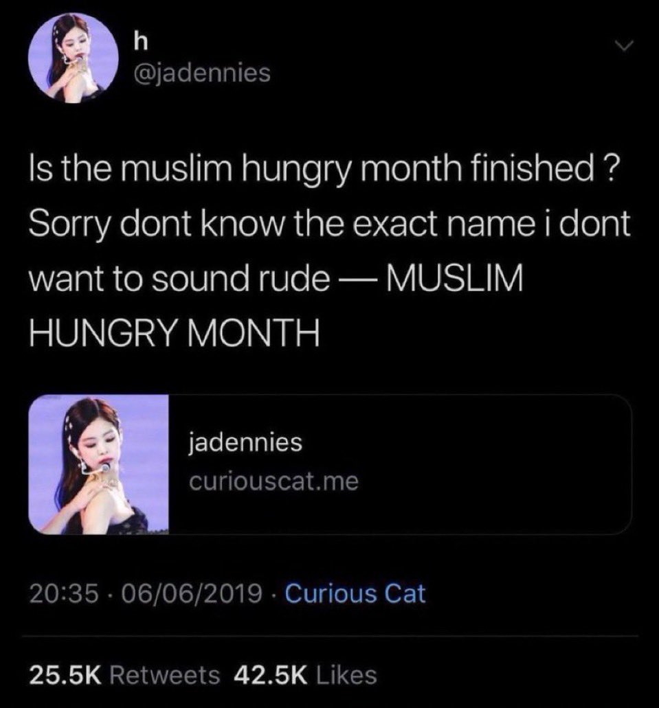 IzzraifHarz's tweet photo. muslim hungry month is coming to an end https://t.co/a7Zmf3KMpD
