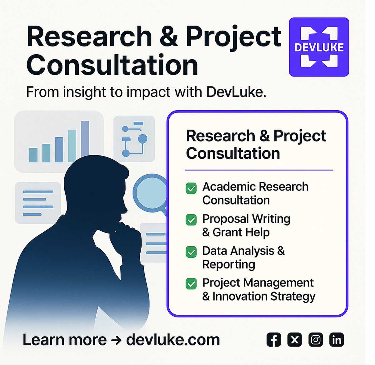 DevLuke101's tweet photo. 📚 Turn ideas into outcomes. Research &amp; project consulting. DevLuke: https://t.co/7QyYrs3tJR. @devlukedev #DevLuke #ResearchConsulting https://t.co/G7wAyc3cCo