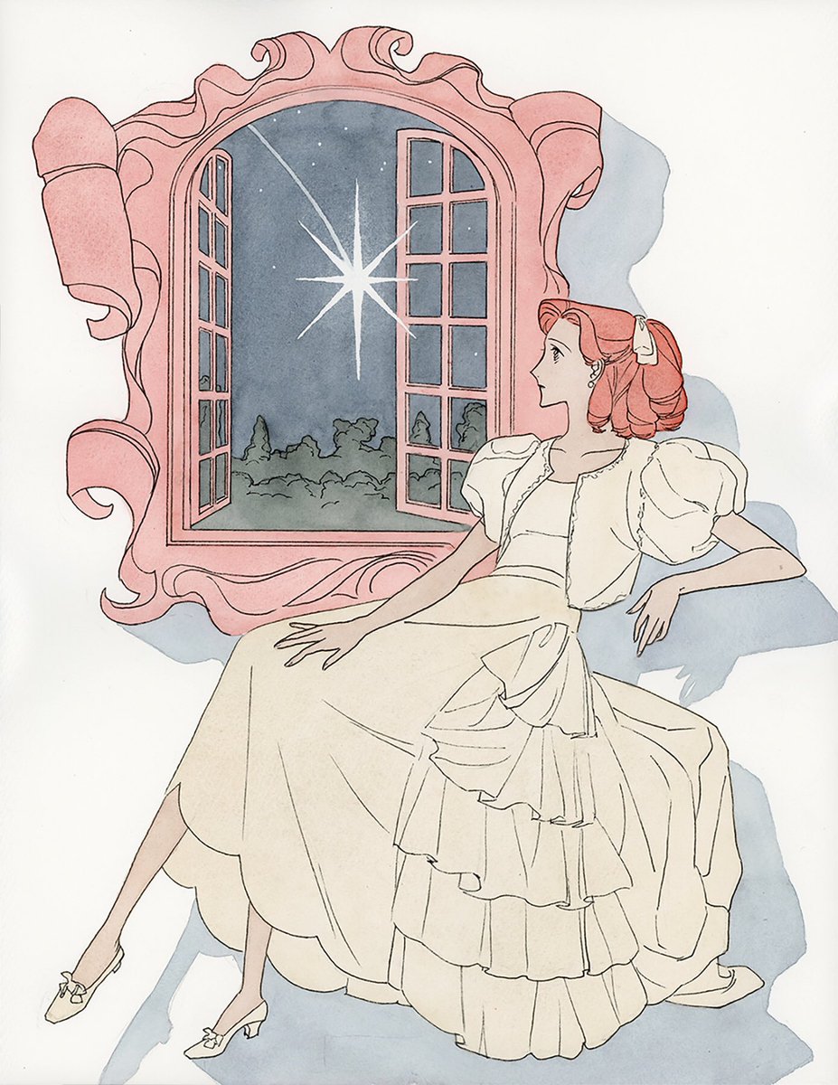 画用紙、透明水彩
H318×W410mm