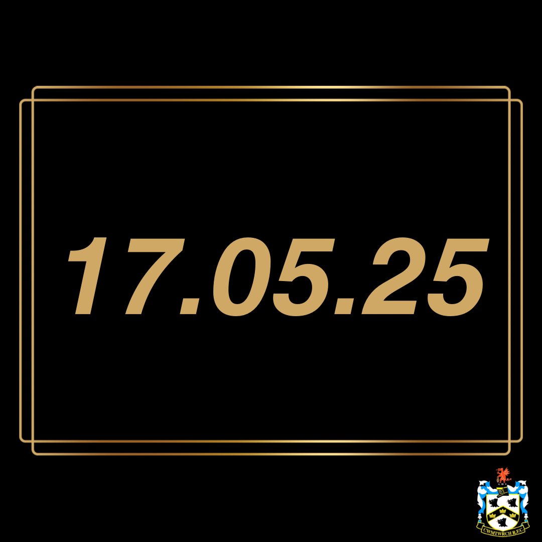 SAVE THE DATE🐝
as you were
Cwm RFC x