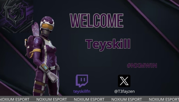 Noctium_ESP0RT's tweet photo. 🔥Welcome @VoxSHTER and @T3fayzen ⚫️🟣

#NXMWIN #PRESENTATION #FORTNITE https://t.co/YXrPJbndno
