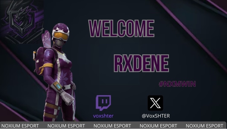 Noctium_ESP0RT's tweet photo. 🔥Welcome @VoxSHTER and @T3fayzen ⚫️🟣

#NXMWIN #PRESENTATION #FORTNITE https://t.co/YXrPJbndno