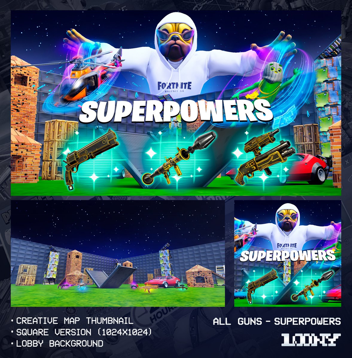 loonyartworks's tweet photo. UEFN Map Thumbnail &amp; Lobby Design

Support is appreciated!

#Fortnite #UEFN #FortniteCreative https://t.co/oqpsosnDZa