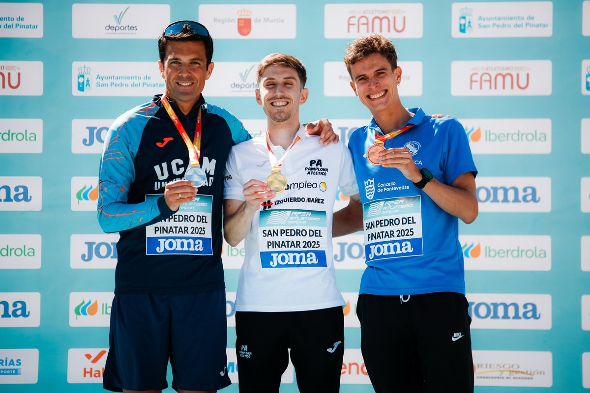atletismoRFEA's tweet image. Podio #CEmarcha 2️⃣0️⃣km 🚹

🥇 Álvaro López ⏱️ 1:21:23
🥈 Miguel Ángel López ⏱️ 1:21:38
🥉 Daniel Chamosa ⏱️ 1:21:49

📊 bit.ly/3Y7djCx
📺@LaLigaPlus