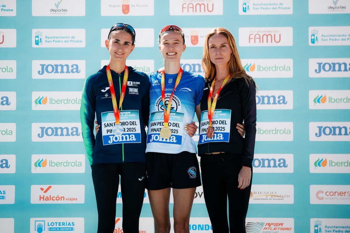 atletismoRFEA's tweet image. Podio #CEmarcha 2️⃣0️⃣km 🚺 

🥇Antía Chamosa ⏱️ 1:27:55
🥈Paula Juánrez ⏱️ 1:30:05
🥉Raquel González ⏱️ 1:31:20

📊 bit.ly/3Y7djCx
📺 @LaLigaPlus