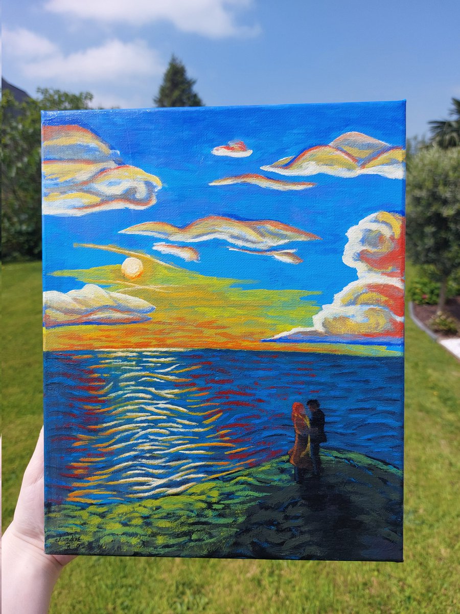 romane_ou's tweet photo. what I saw VS what I painted https://t.co/TnM7WegALY
