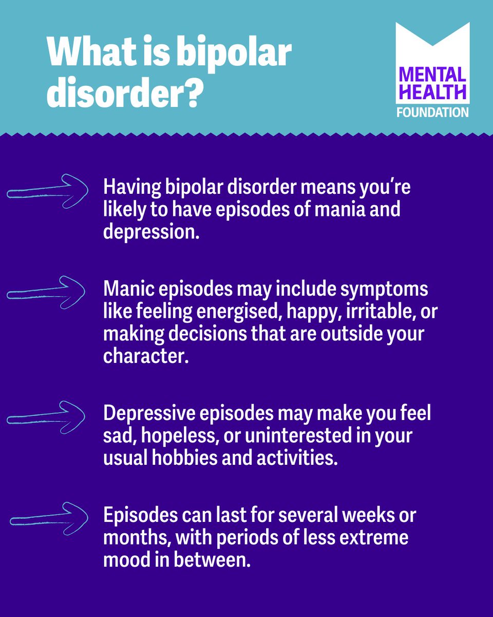 How much do you know about bipolar disorder? Today, on World Bipolar Day we’re raising awareness for this sometimes-misunderstood mental health condition.

Remember, help is available to manage bipolar disorder. Learn more here: bit.ly/41WhUJ1

#WorldBipolarDay