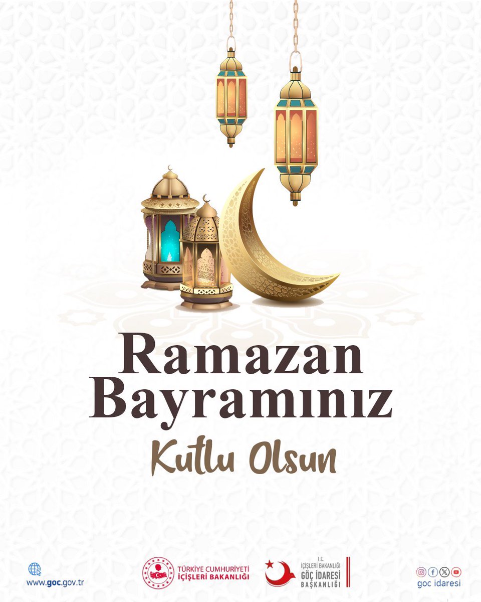 #RamazanBayramı’nın ülkemize, milletimize ve tüm İslâm alemine huzur, mutluluk ve barış getirmesini temenni ediyoruz.

Bayramımız mübarek olsun.🇹🇷