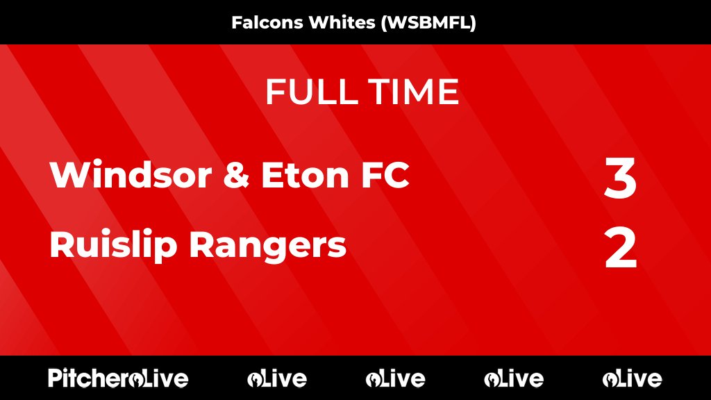 FULL TIME: Windsor &amp; Eton FC 3 - 2 Ruislip Rangers
#WINRUI #Pitchero
wefcyouth.co.uk/teams/251130/m…