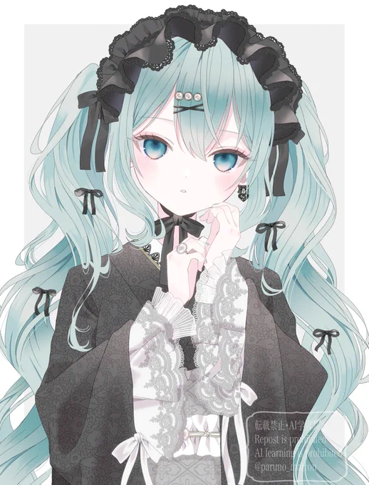 今月描いたミクさん 