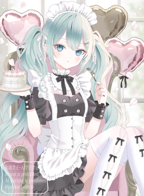 今月描いたミクさん 