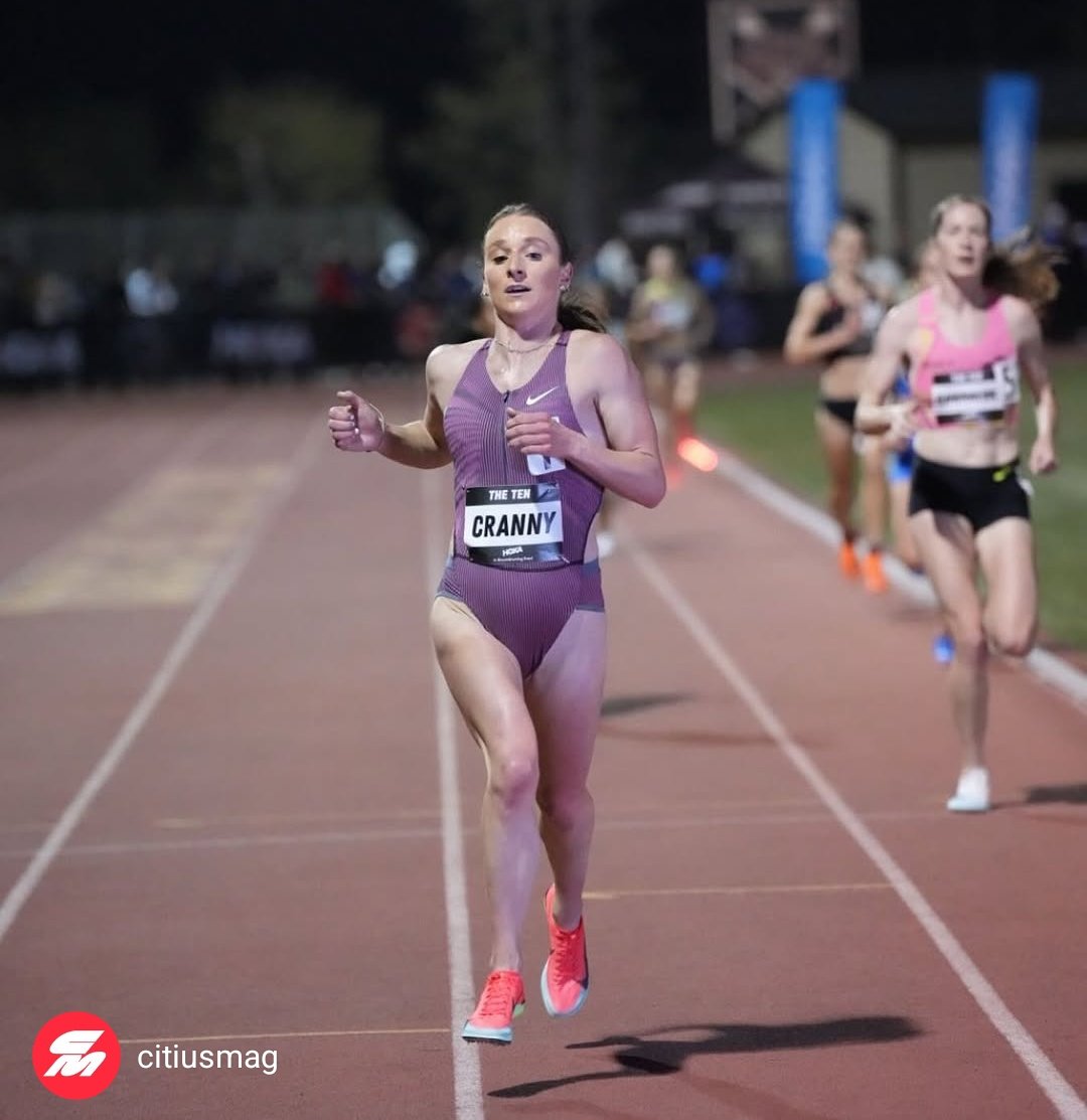 A flying last lap from Elise Cranny gave her victory at The Ten last night, clocking 30:36.56🔥

Sean McGorty ran 27:20.19 in the men's race, with Amon Kemboi clocking 27:31.41 and Kieran Tuntivate 27:36.56.

Josh Thompson was 3rd in the 1500m in 3:37.28.👏🏻

📸 <a href="/CitiusMag/">CITIUS MAG</a>