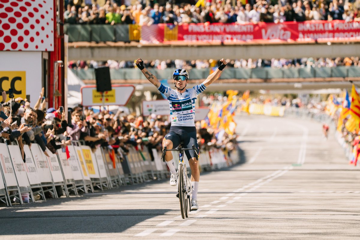 🏆 <a href="/rogla/">Primož Roglič</a> es corona amb exhibició a Barcelona!

¡Primoz Roglic gana en Barcelona y conquista su segunda #VoltaCatalunya!

💥Primoz Roglic <a href="/RBH_ProCycling/">Red Bull – BORA – hansgrohe</a> is the king of the Volta again at Barcelona!

#VoltaCatalunya104