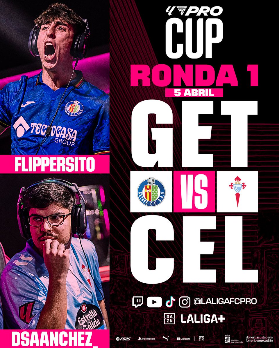 LALIGA_FCPro's tweet photo. ¡TODO LISTO PARA LA BATALLA! ⚔️

Así quedan los enfrentamientos de la Ronda 1 de la CUP 🔥

¿Quién avanza a la siguiente fase? 👀

#LALIGAFCPro #FC25 https://t.co/iSnql7WGk4