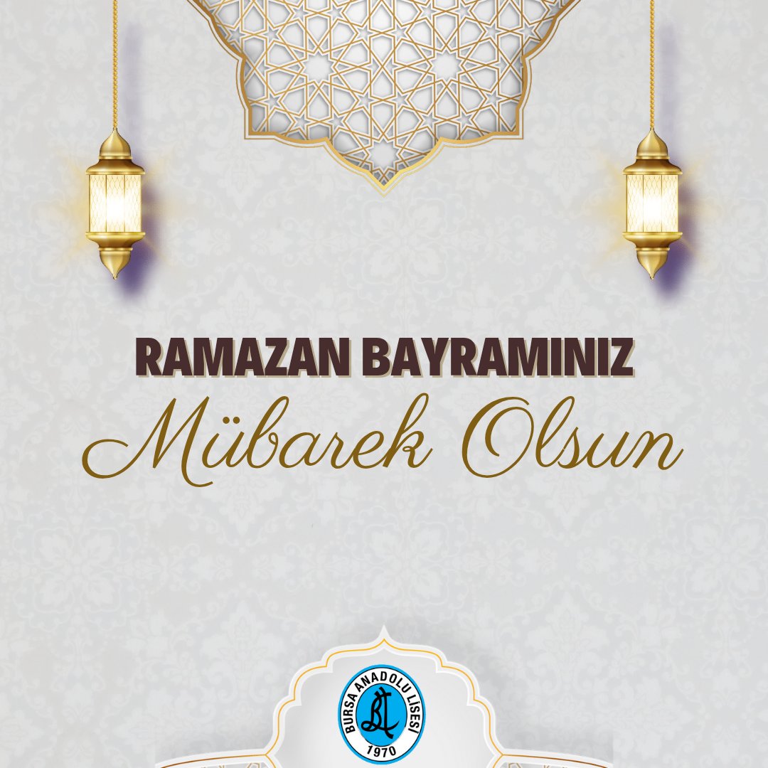Sağlık, mutluluk ve huzur dolu bir bayram dileriz. 

Ramazan Bayramınız mübarek olsun.
#bursaanadolulisesi 
#ramazanbayramı
