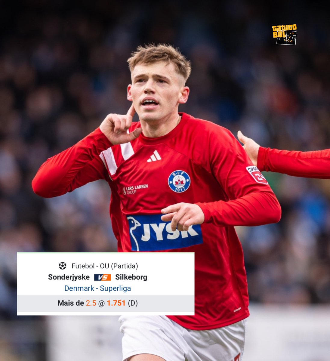 taticobol's tweet photo. Essa é MUITO BOA. 
🏆 Liga: Denmark - Superliga
⚽ SønderjyskE X Silkeborg
⏱️ 2025-03-30 09:00:00

Over 2.5 1.751 pinnacle https://t.co/81QjSG6zpH