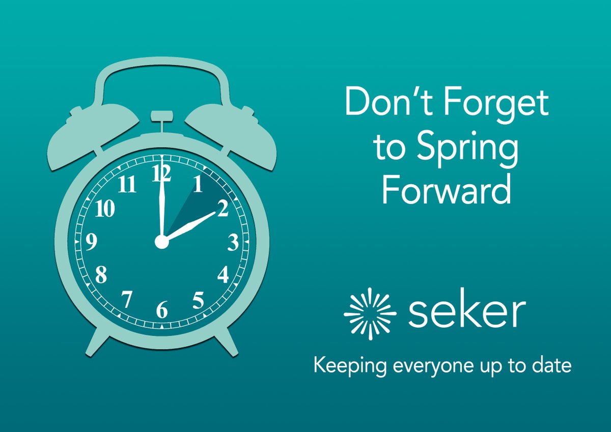 SekerTech's tweet image. Don&apos;t forget the Clocks go Forward tonight. You don&apos;t want to have to think of an excuse as to why you’re late for work. ⏰

#daylightsavings #clocksgoforward #britishsummertime #donotbelate