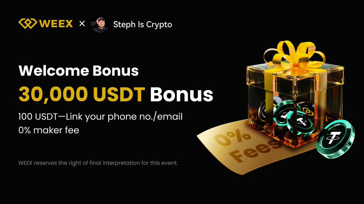 🏆 Open your new trades on WEEX NOW!

Get a 100 $USDT futures position for free just for signing up with your email! 🔥

Only valid if you create an account using the link below 👇 (Ref code: bu3g)
support.weex.com/en/register?vi…