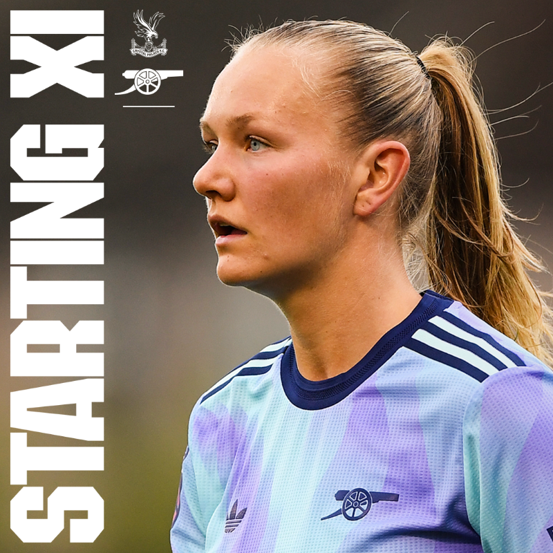 ArsenalWFC's tweet photo. 🔵 𝗧𝗘𝗔𝗠𝙉𝙀𝙒𝙎 🟣

💪 First league start for Nighswonger
⚓️ Walti in the centre 
🏎️ Mead and Kelly down the wing

COME ON YOU GUNNERS 👊
