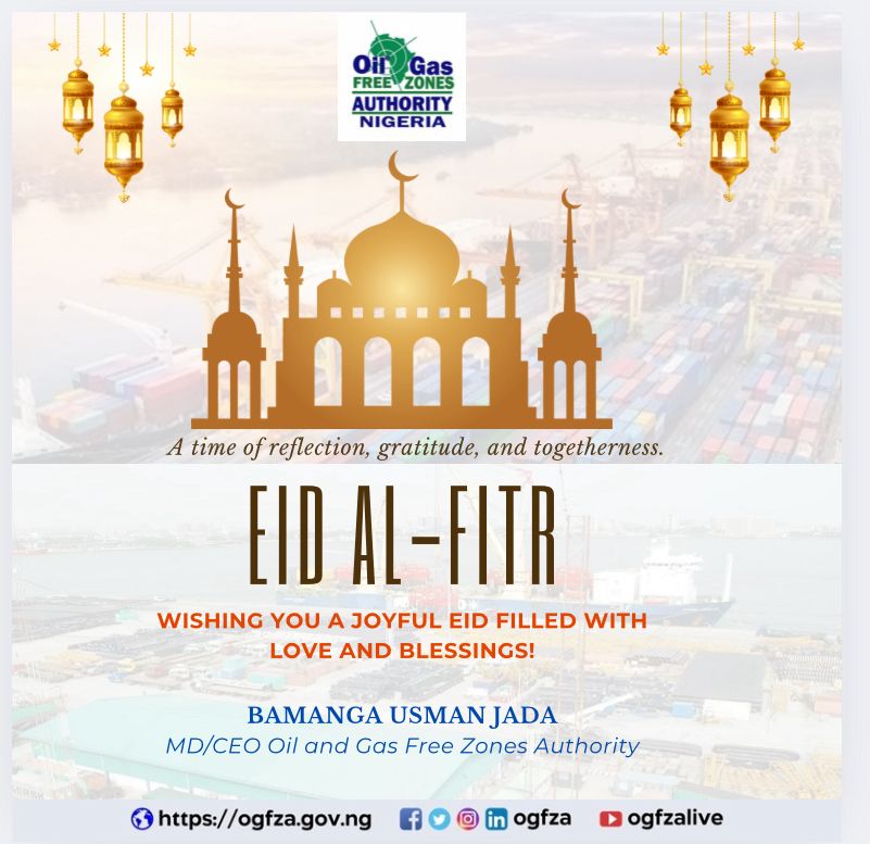 From the MD/CEO and all us in Oil &amp; Gas Free Zones Authority - OGFZA 

Happy EID AL-FITR!!