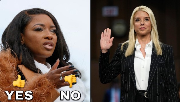 BREAKING: Do you support Pam Bondi charging Jasmine Crockett with domestic terrorism for encouraging violence against Elon Musk, Tesla drivers and dealerships?

A. YES
B. NO