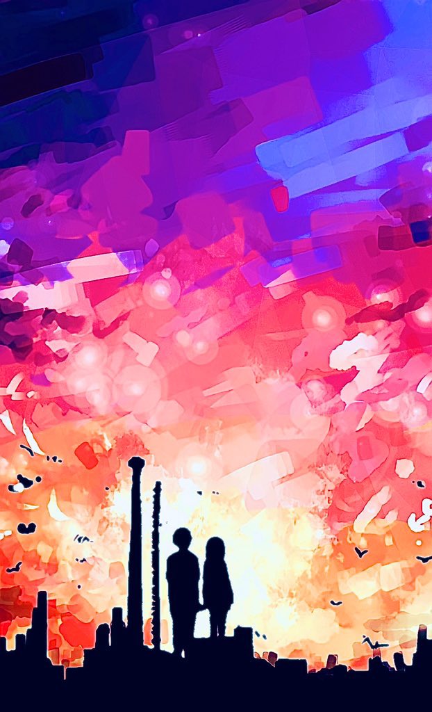 「夕焼け色 」|うらなのイラスト
