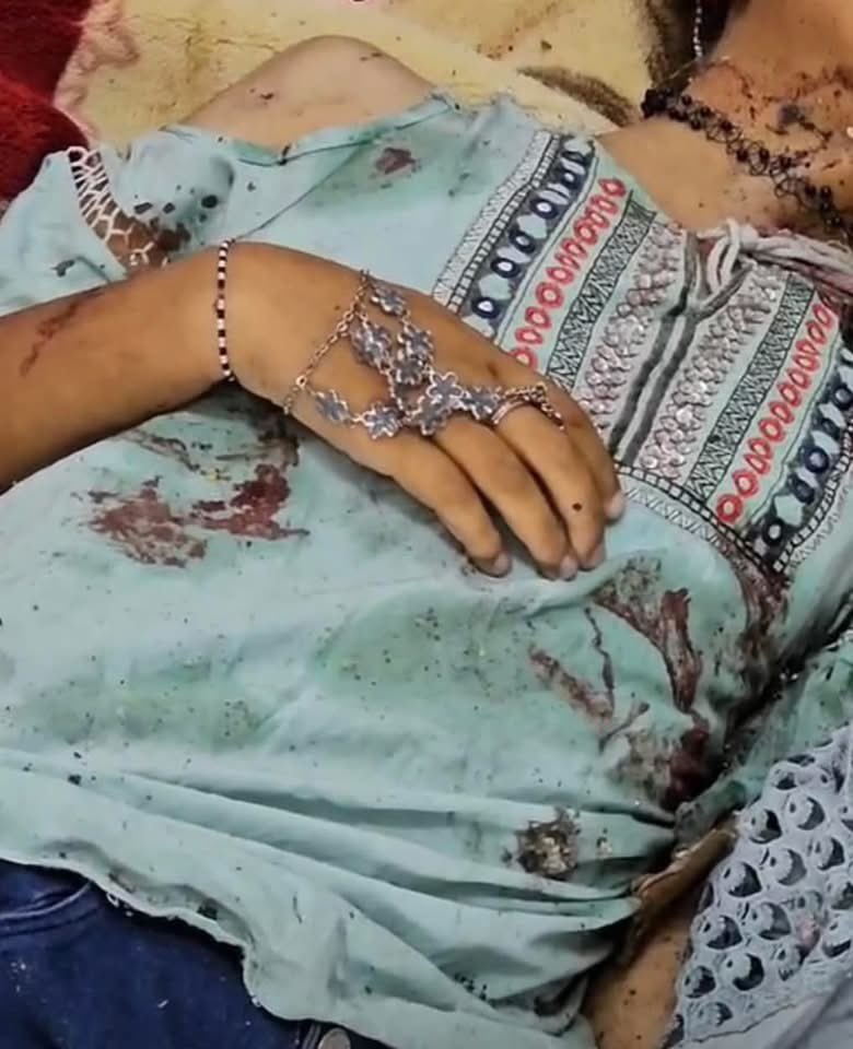 She was killed by Israel just moments ago while celebrating Eid.