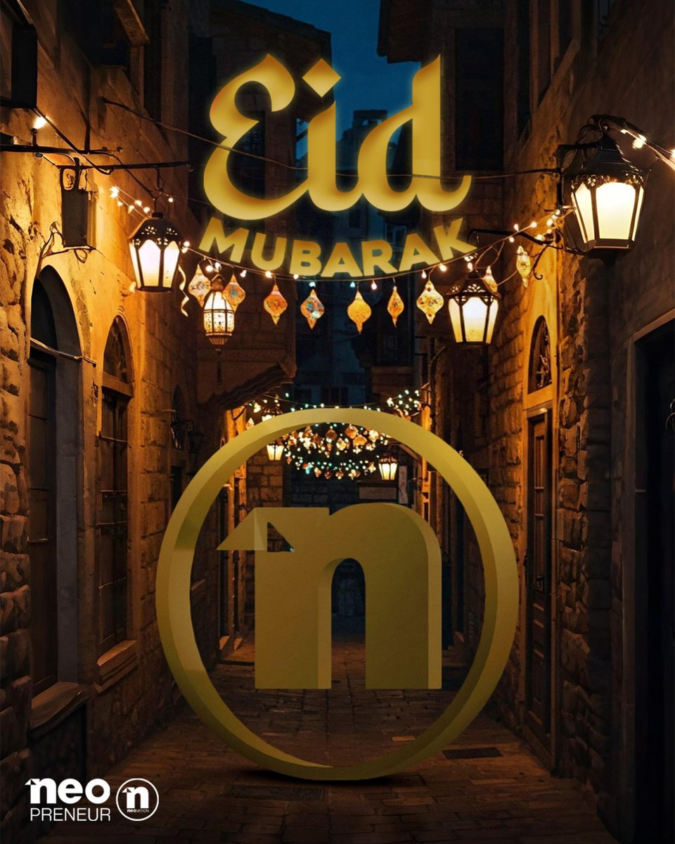 Neopreneur's tweet photo. May Eid bring joy, prosperity, and new opportunities to your entrepreneurial journey. May your hard work be rewarded with success, and may your dreams shine brighter than ever.   
✨ Eid Mubarak! 🌙 https://t.co/EXcLqhvDaB