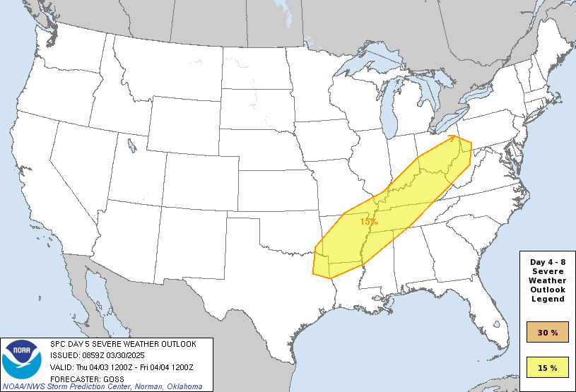 LimWeather's tweet photo. D5
#SlightRIsk in C US esp #Shreveport,#LittleRock,#Pittsburgh,#ColumbusOh,#Louisville,#Nashville,#Memphis,#Evansville,#FlorenceAL,#TylerTX
15%#SevereWX Risk
#Wxx #WxTwitter #SPC #Tornado #Wind #Hail #OHwx #PAwx #WVwx #KYwx #INwx #ILwx #MOwx #OKwx #TXwx #ARwx #LAwx #MSwx #ALwx https://t.co/DPoVBXtcfu