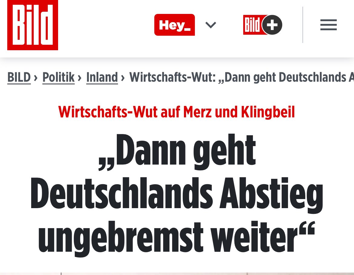 Der Wahlkampf-Merz wollte die Wirtschaft stärken, doch der Koalitions-Merz scheint nur noch darum bemüht, Saskia Esken zu gefallen. Die Union ringt nicht um inhaltliche Kompromisse, sondern lediglich um die Kanzlerschaft.
Deshalb ist zu befürchten, dass der eindringliche Appell