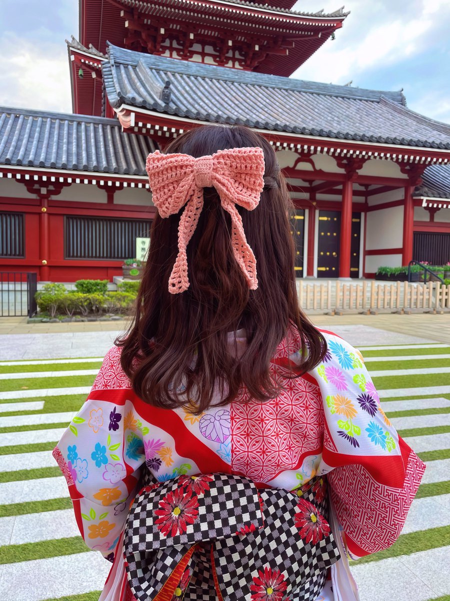 m0632i's tweet photo. #sweethug さんのリボン🎀を着物に合わせたよ〜!可愛い🫶 https://t.co/2UGlNjwmgz
