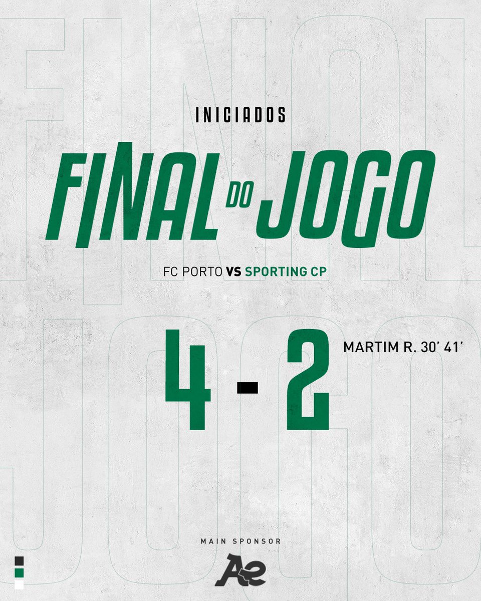 SportingCP's tweet image. #IniciadosSCP | ⏹️ Derrota dos Leões no clássico. 

🔵 4-2 🟢 // #FCPSCP