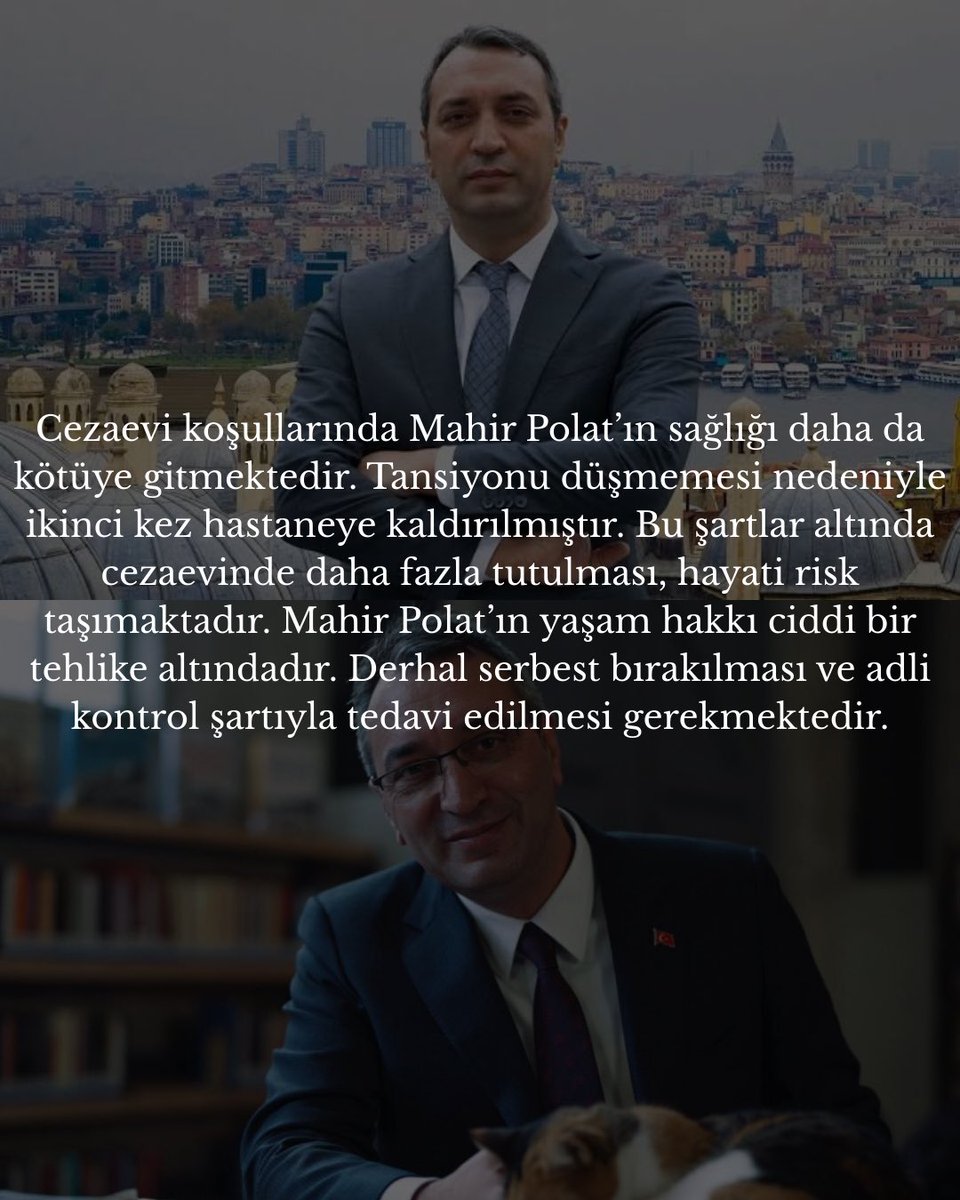 Mahir Polat serbest bırakılsın! <a href="/IbbMiras/">İBB Miras</a> <a href="/istanbulbld/">İstanbul Büyükşehir Belediyesi</a> #MahirPolat #MahirPolatıSerbestBırakın #MahirPolatSerbestBırakılsın #MahirPolataÖzgürlük