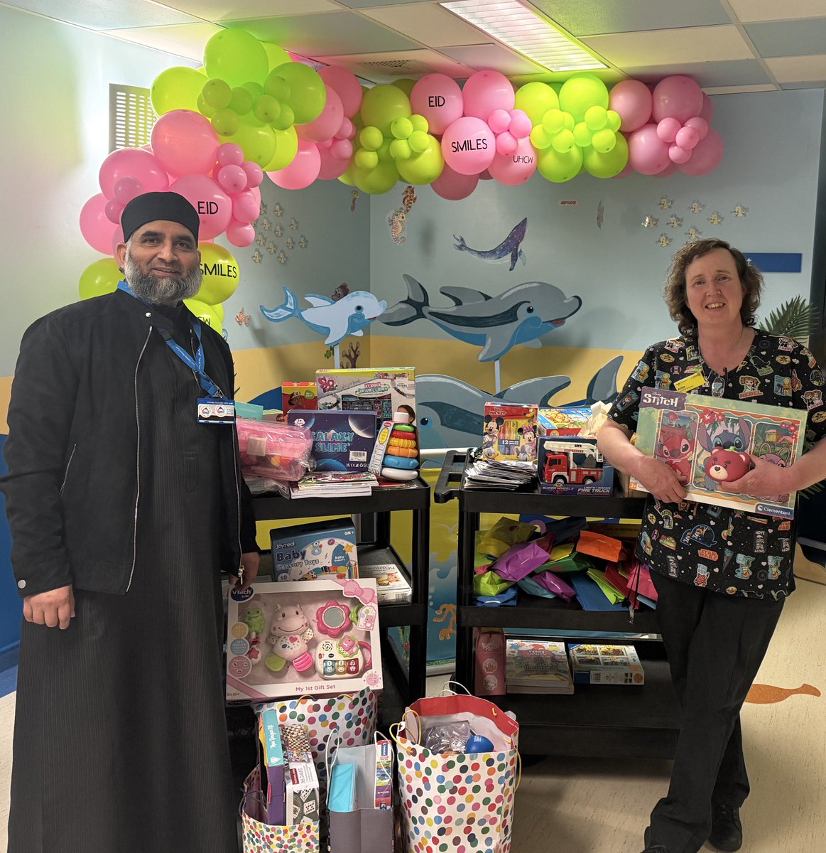 Eid Mubarak to all of our fantastic team, patients and families. 
We have had lots of fun celebrating across paediatrics this week!