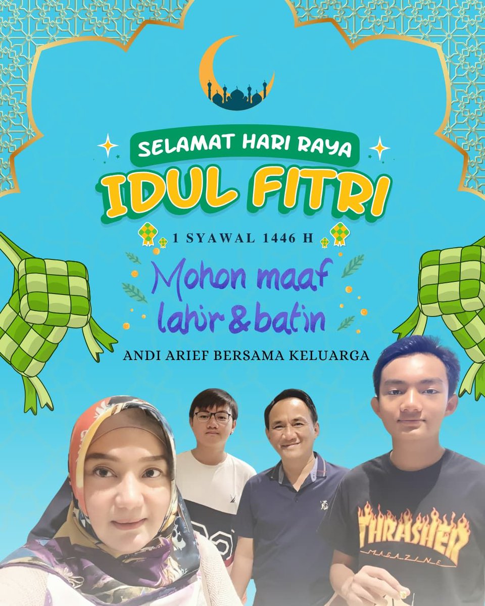 Mohon maaf lahir dan batin. Semoga kita semua berbahagia di hari raya lebaran ini.

Ini hari raya pertama kali tanpa kedua orang tua dan hari raya yang hampir tidak bisa saya temui dan rayakan karena sakit. 

Alhamdulillah Tuhan yang Maha Kuasa masih memberi saya kesempatan.