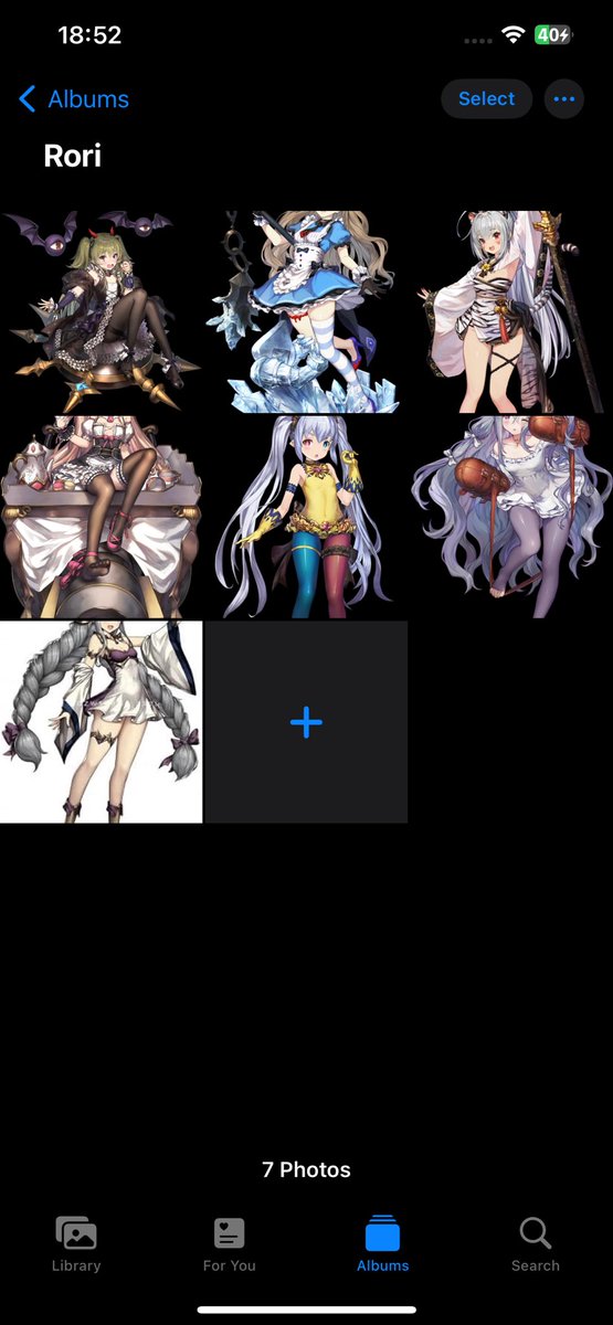 NoopySt's tweet photo. @IGotLocked13 @CipherWrites @ChiseHatoriBan 7 I think, it is 9 if you also count the collab characters Eris and Roxy. I'm not into loli that much so might have misidentified or forgot some of the characters here despite currently playing the game. https://t.co/l0C6GFfoRw