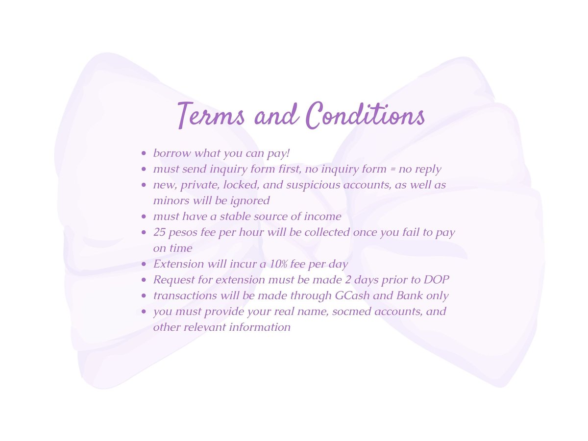 aiah∘˚˳° • lending service tweet media