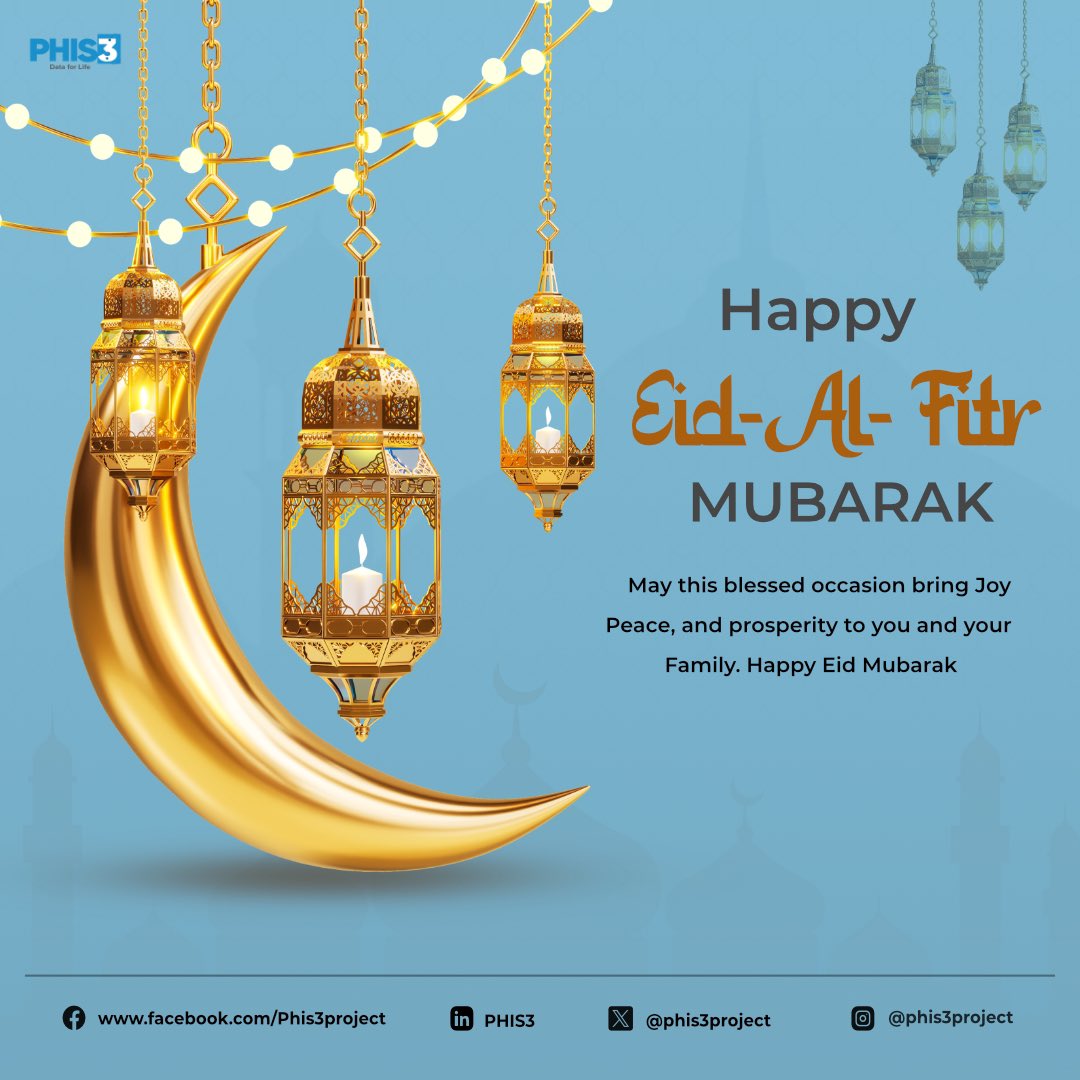 Phis3Project's tweet image. Eid Mubarak from all of us @Phis3project. Wishing you and your loved ones a blessed celebration.

#Eidmubarak
#phis3
#Eid2025