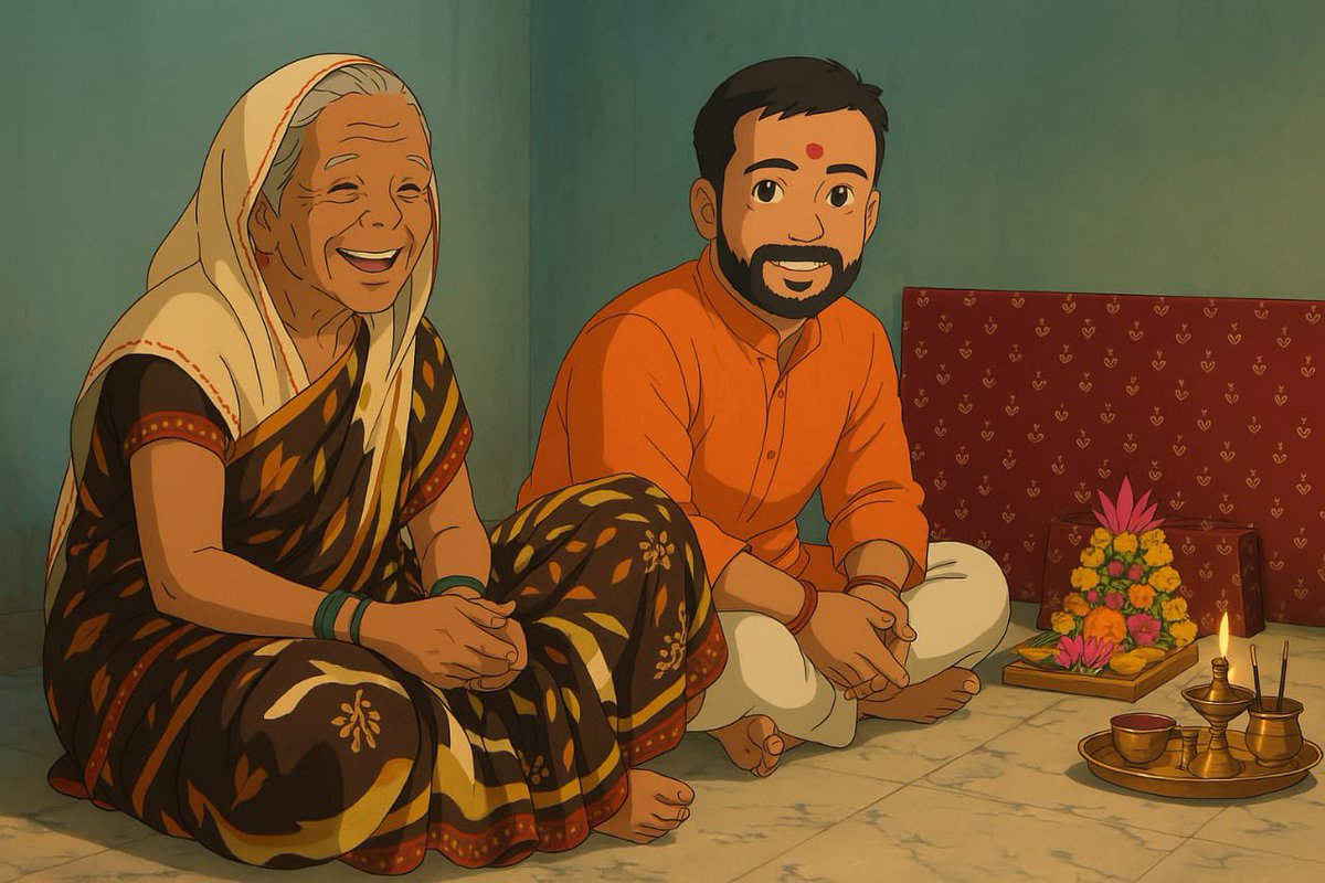 AmanKatra's tweet photo. आज मै जो हूँ और जो भी बनने और बनाने के लिए प्रयासरत हूँ उसका श्रेय मेरी दादी माँ को जाता है..♥️🙏

#ghibli #ghibli_with_maa https://t.co/vSrCHrunbT