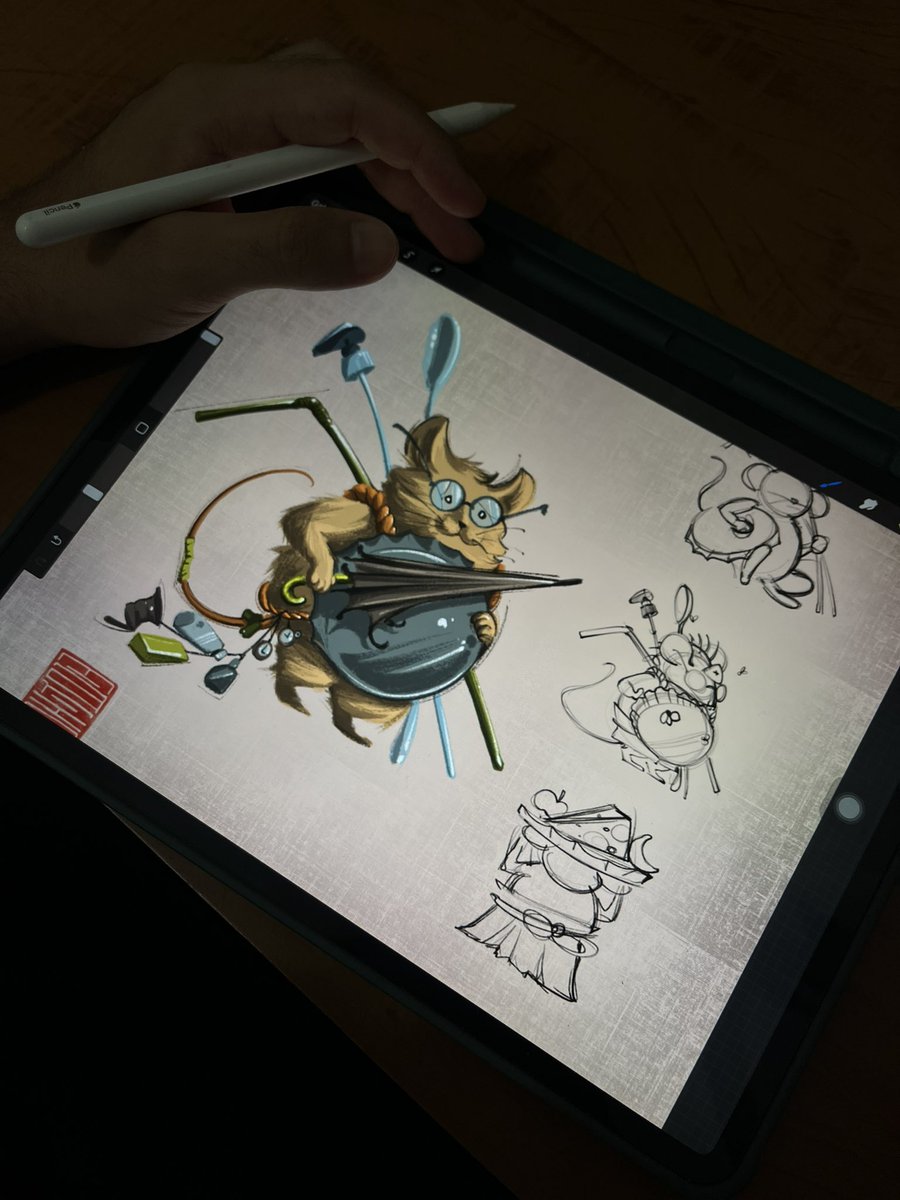 marink__'s tweet photo. In these last few days I've been working on creating a series of characters involving garbage rats, and this one was the first of them! #art #digitalart #artBr https://t.co/T8jHosIKWI