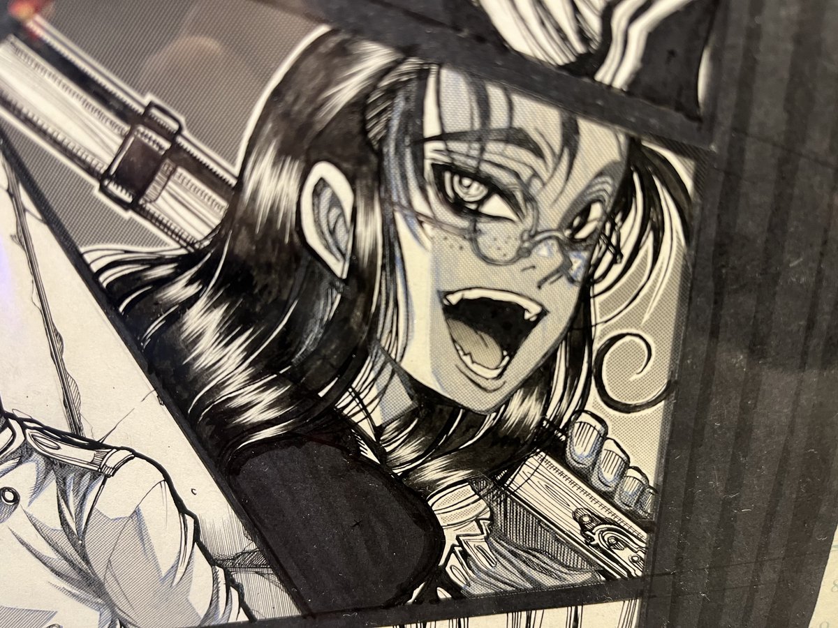 性癖を捻じ曲げた元凶の推し二人も、色々と原画を撮らせて頂きました 