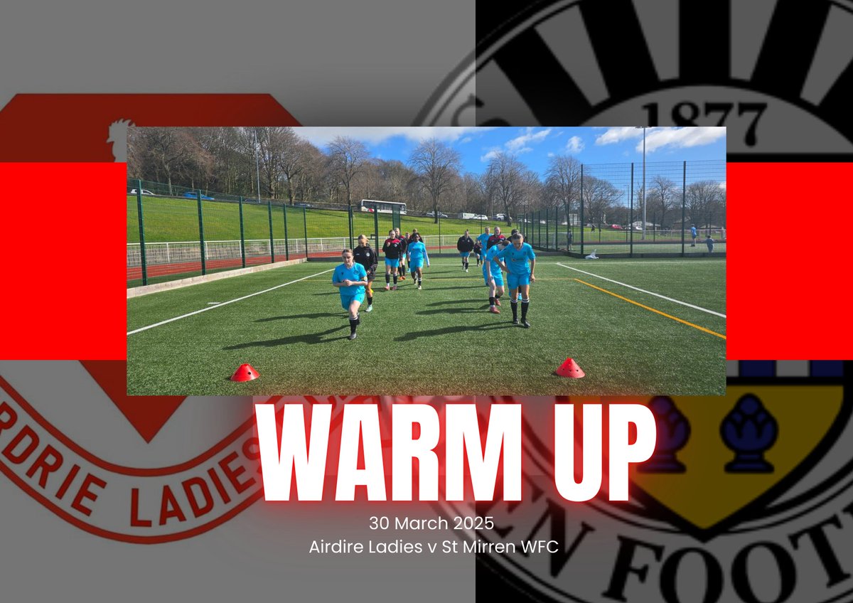 stmirrenwfc's tweet photo. 🌤️ Matchday Warm-Up 🌤️
The sky is as blue as our away strip, and the team is getting fired up for the game! 🔥⚽ Focused. Determined. Ready.
Let’s go, Buddies! 👊⚫⚪🔴
#SMWFC | #MatchdayMindset | #OurStMirren https://t.co/PzHicSItE0